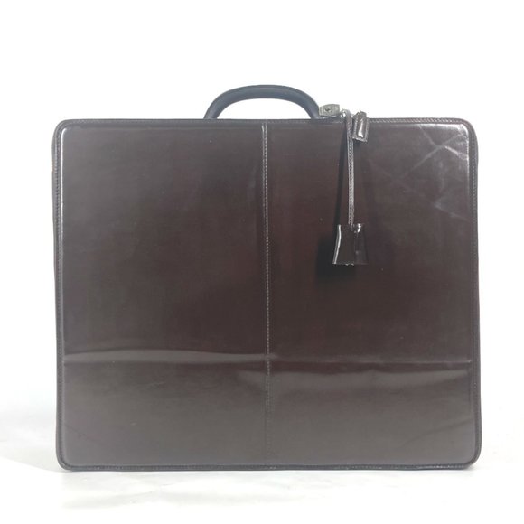 HERMES Hermes Air Light GM Bag Trunk Briefcase Business Handbag Leather Men's... - Picture 1 of 15